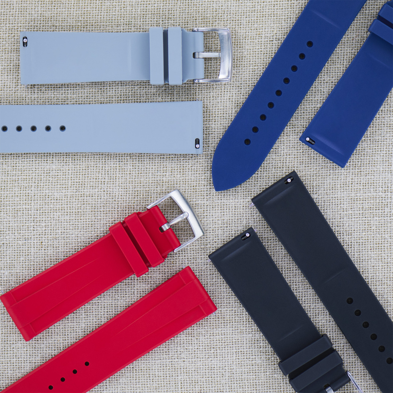 Bracelet de montre en caoutchouc de remplacement de 16 mm, 17 mm, 19 mm, bracelet de montre en silicone coloré pour montre Swatch