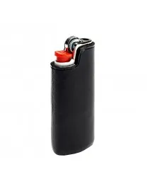 ETUI BRIQUET CUIR NOIR