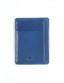 PETIT PORTE CARTES CUIR BLEU