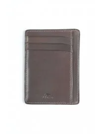 PETIT PORTE CARTES CUIR GRIS