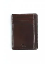 PETIT PORTE CARTES CUIR MARRON FONCE