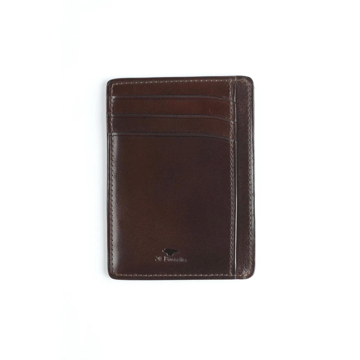 PETIT PORTE CARTES CUIR MARRON FONCE