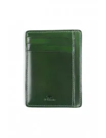 PETIT PORTE CARTES CUIR VERT ANGLAIS