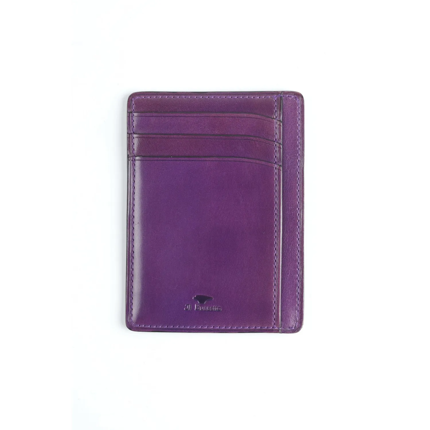 PETIT PORTE CARTES CUIR VIOLET