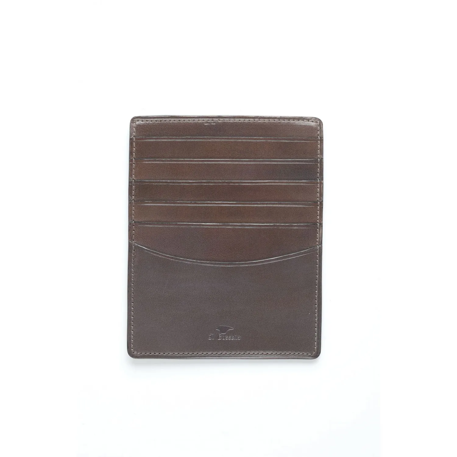 GRAND PORTE CARTES CUIR MARRON