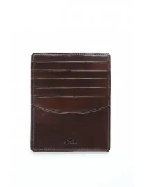 GRAND PORTE CARTES CUIR MARRON FONCE