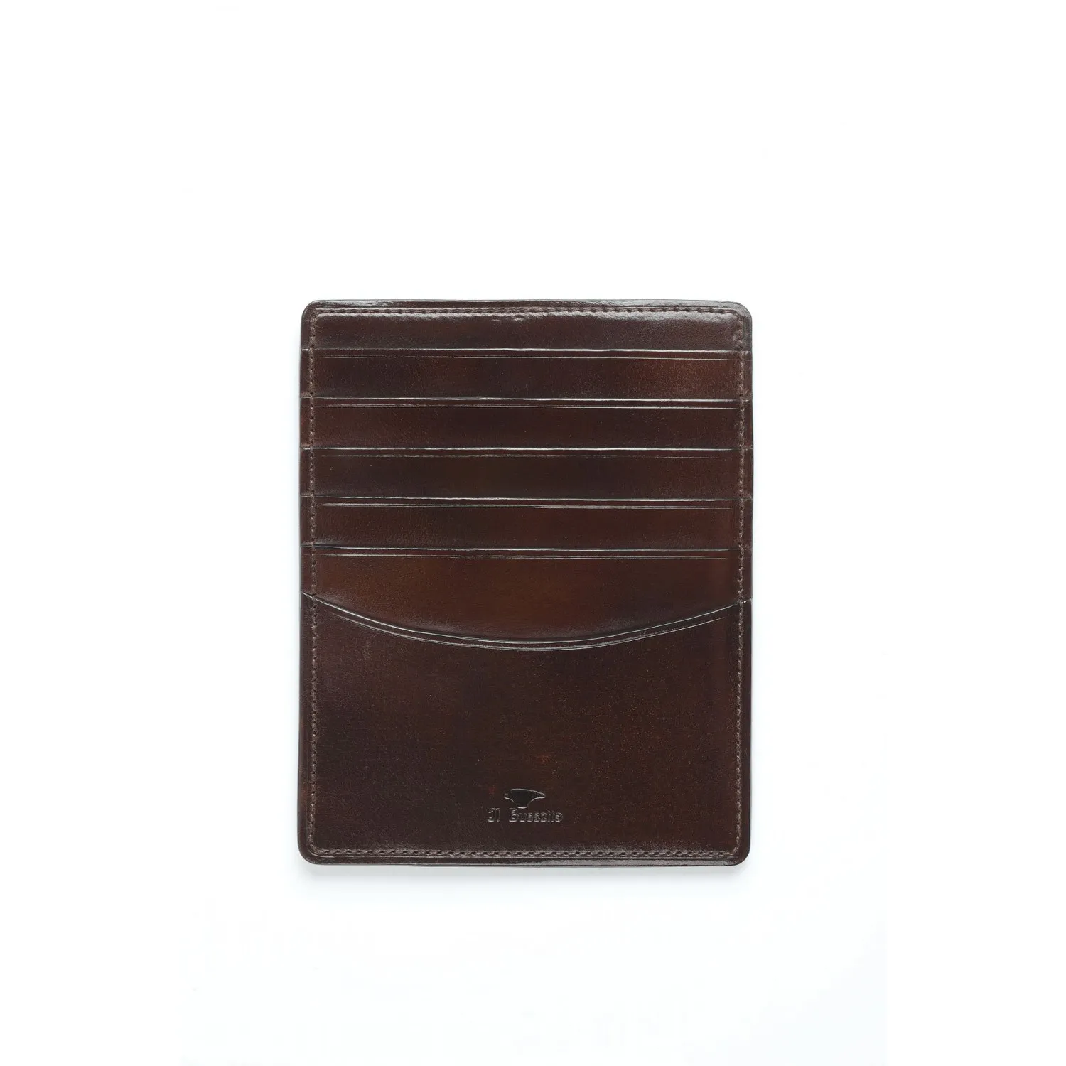 GRAND PORTE CARTES CUIR MARRON FONCE