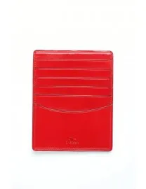 GRAND PORTE CARTES CUIR ROUGE