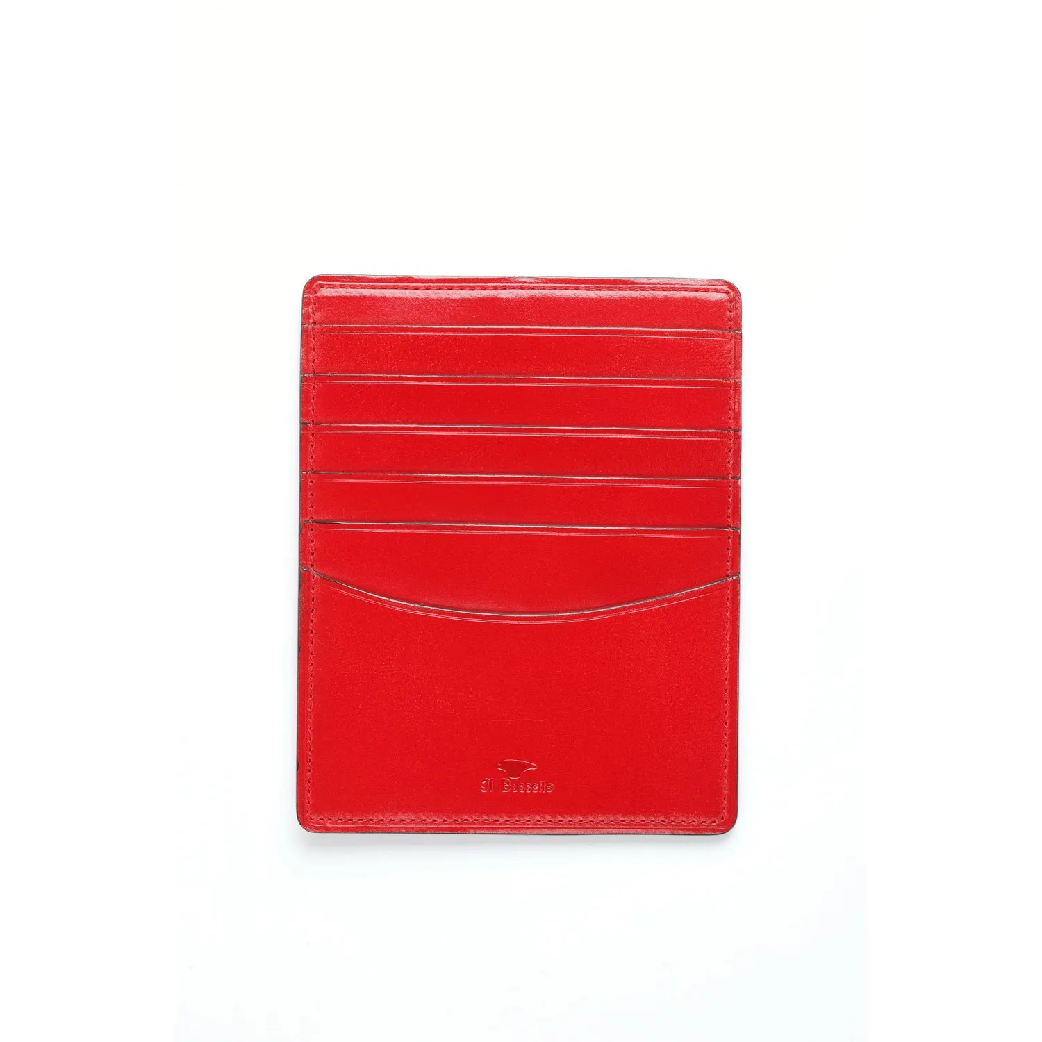 GRAND PORTE CARTES CUIR ROUGE