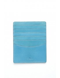 GRAND PORTE CARTES CUIR TURQUOISE
