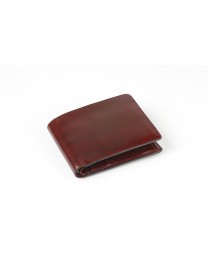 PORTEFEUILLE AVEC MONNAIE CUIR BORDEAUX