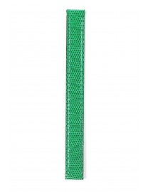 BRACELET MONTRE LANIERE EN CUIR LEZARD VERT D'EAU