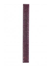 BRACELET MONTRE LANIERE EN CUIR LEZARD VIOLET