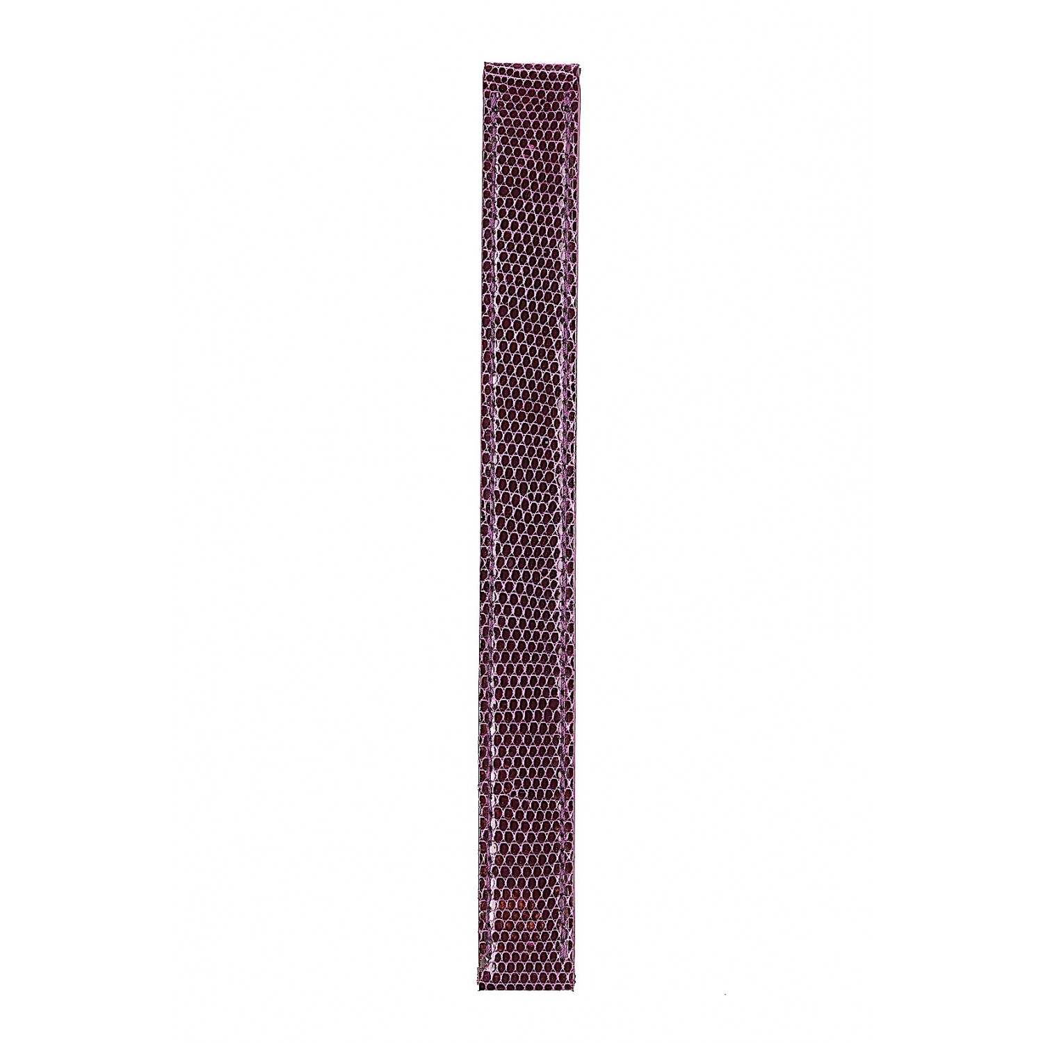 BRACELET MONTRE LANIERE EN CUIR LEZARD VIOLET