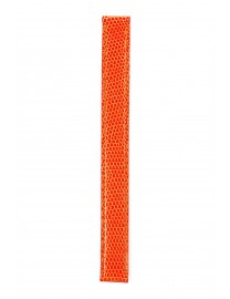 BRACELET MONTRE LANIERE EN CUIR LEZARD ORANGE