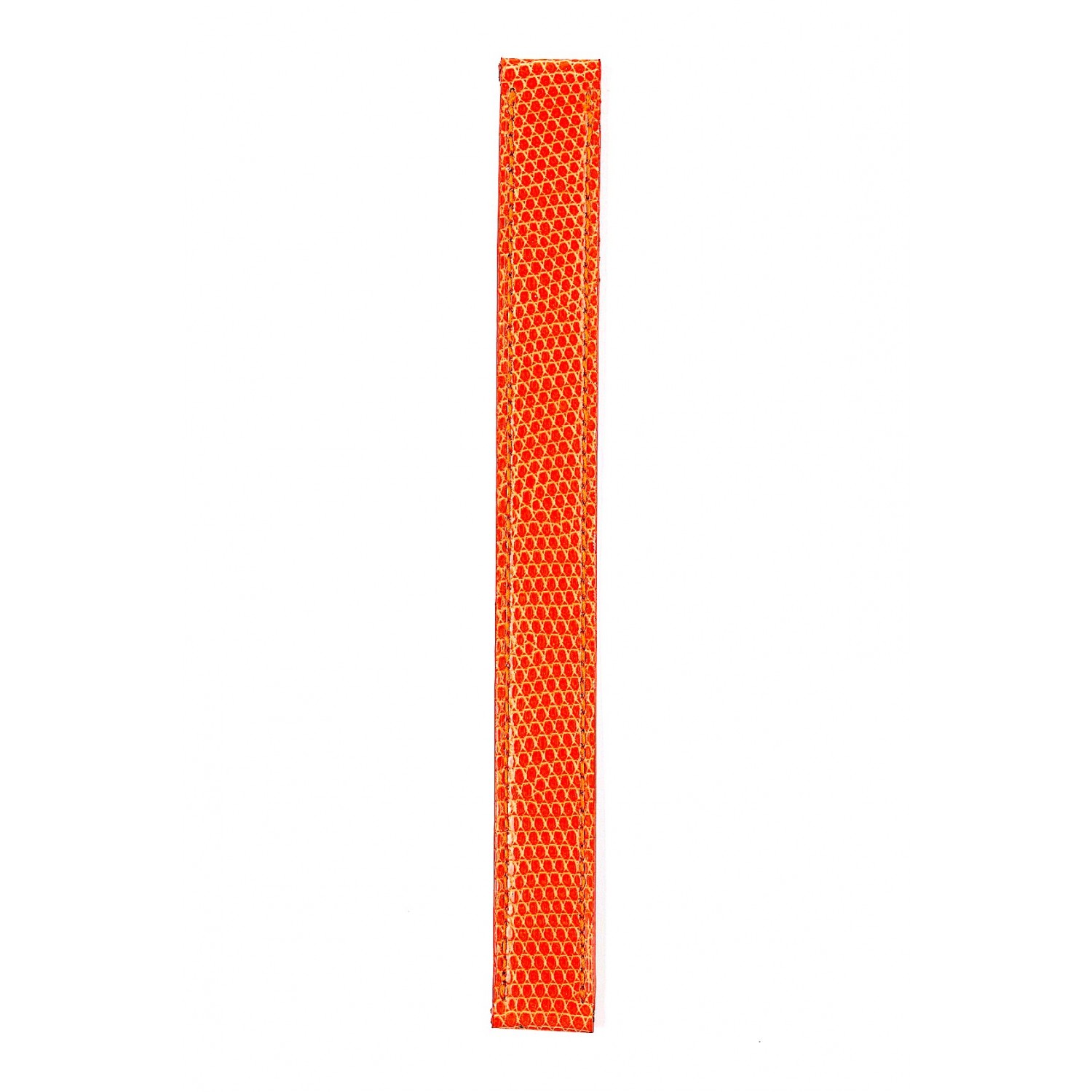 BRACELET MONTRE LANIERE EN CUIR LEZARD ORANGE
