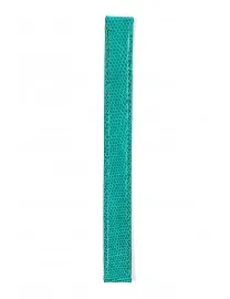 BRACELET MONTRE LANIERE EN CUIR LEZARD VERT TURQUOISE