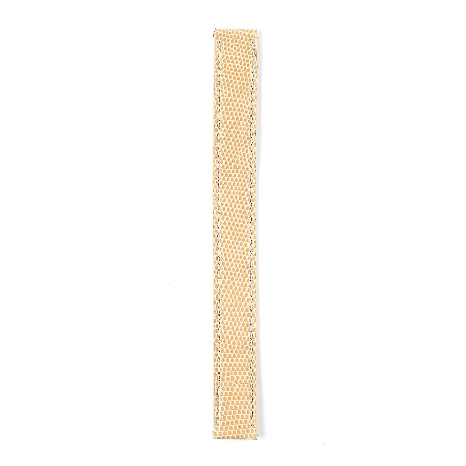 BRACELET MONTRE LANIERE EN CUIR LEZARD BEIGE