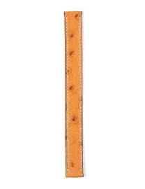 BRACELET MONTRE LANIERE EN CUIR AUTRUCHE GOLD