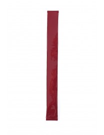 BRACELET MONTRE LANIERE EN CUIR VEAU VERNIS BORDEAUX
