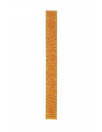 BRACELET MONTRE LANIERE EN CUIR LEZARD MIEL