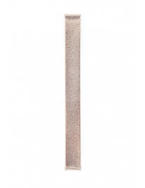 BRACELET MONTRE LANIERE EN CUIR VEAU BRILLANT ROSE CLAIR