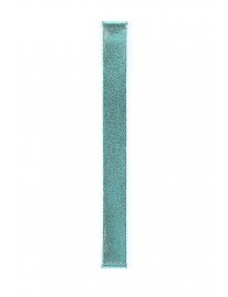BRACELET MONTRE LANIERE EN CUIR VEAU BRILLANT TURQUOISE