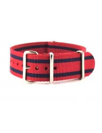 BRACELET NATO ROUGE ET BLEU - NATO NYLON