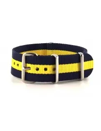 BRACELET NATO BLEU JAUNE - NATO NYLON