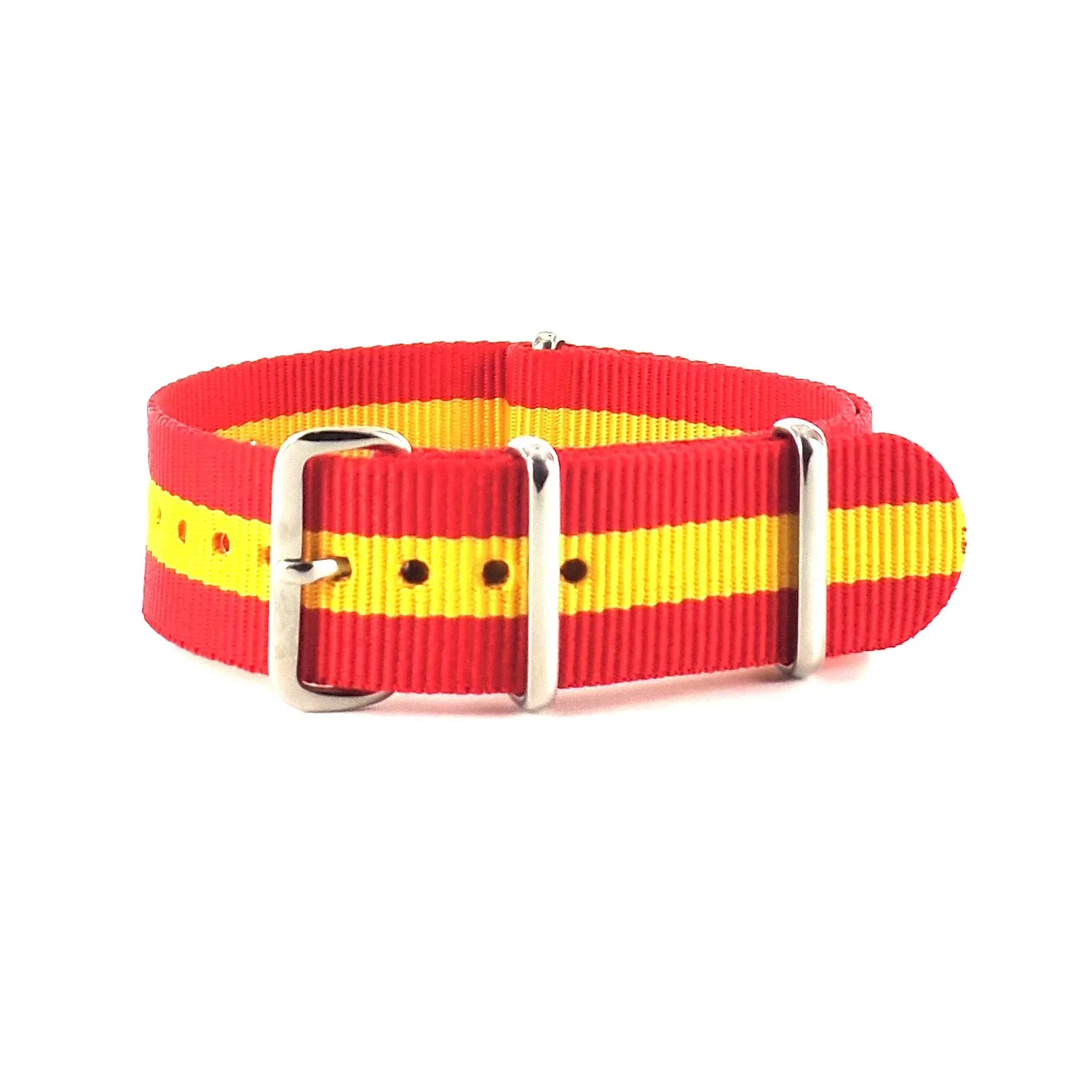 BRACELET NATO ROUGE ET JAUNE - NATO NYLON