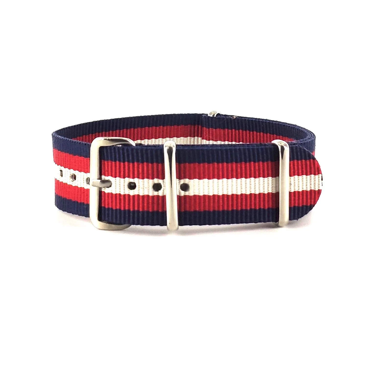 BRACELET NATO BLEU ROUGE BLANC - NATO NYLON