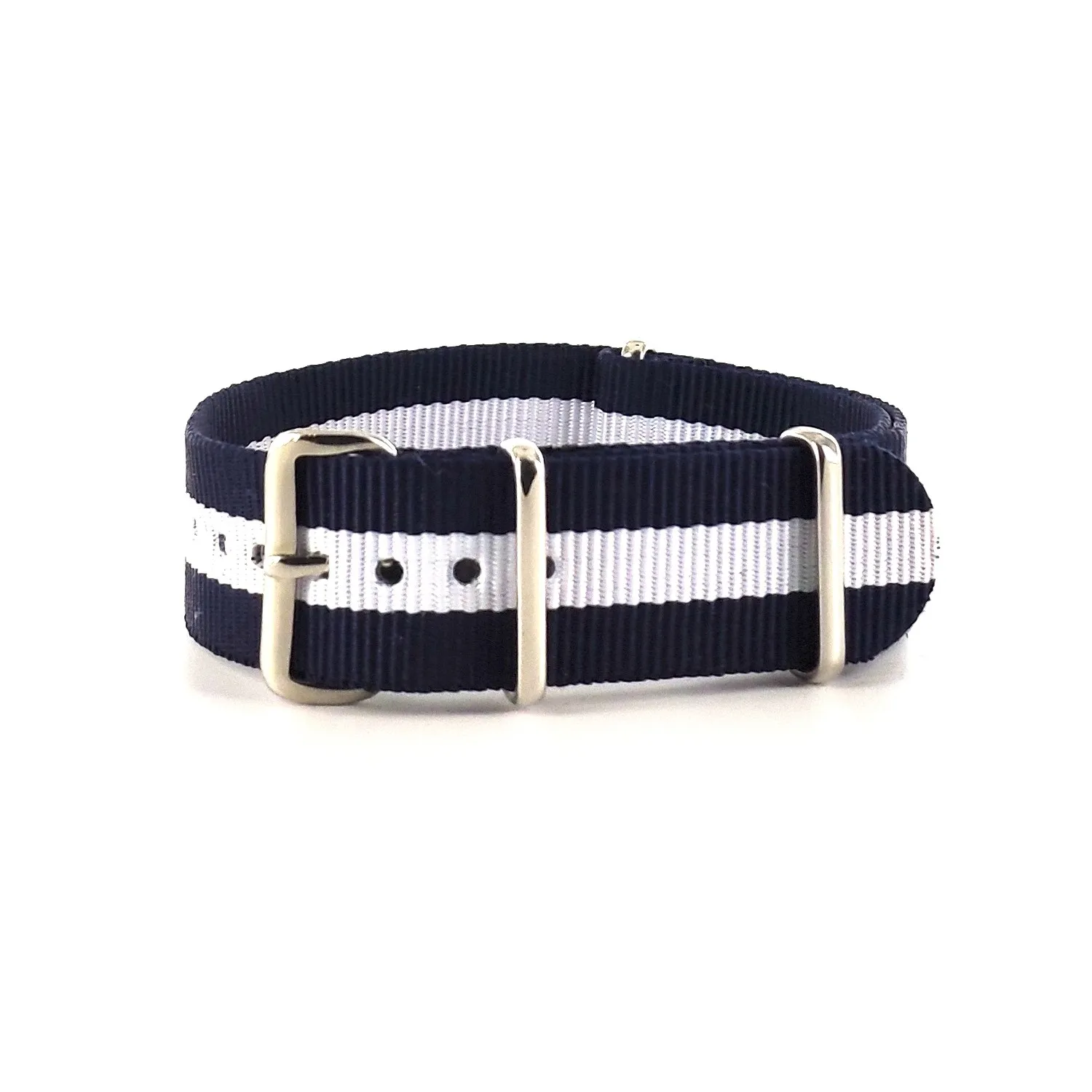 BRACELET NATO MARINE BLANC - NATO NYLON