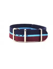 BRACELET NATO MARINE BLEU CIEL BORDEAUX - NATO NYLON