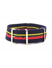 BRACELET NATO MARINE JAUNE KAKI ROUGE - NATO NYLON