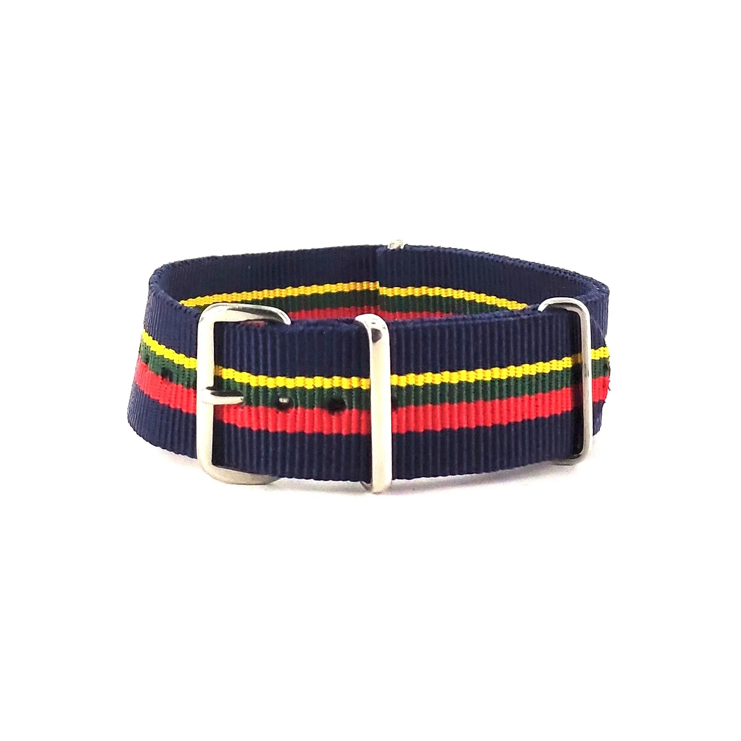 BRACELET NATO MARINE JAUNE KAKI ROUGE - NATO NYLON