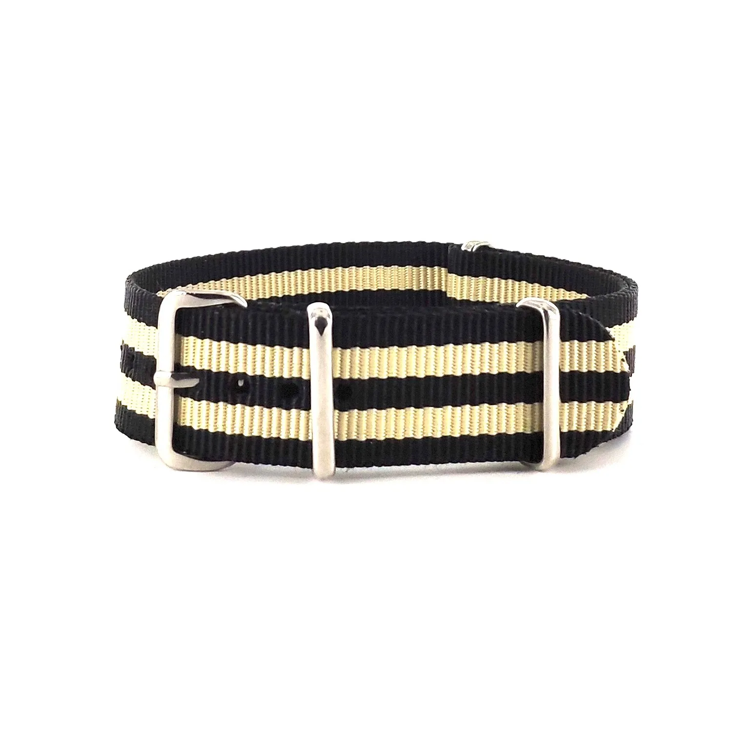 BRACELET NATO NOIR BEIGE NOIR BEIGE - NATO NYLON