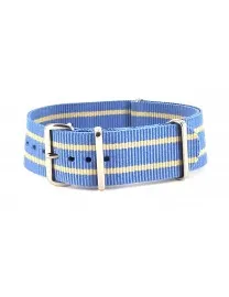BRACELET NATO AZUR ET BEIGE - NATO NYLON
