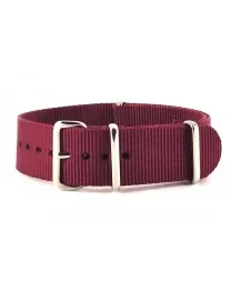 BRACELET NATO UNI BORDEAUX - NATO NYLON