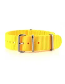BRACELET NATO UNI JAUNE - NATO NYLON