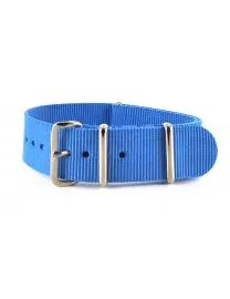 BRACELET NATO UNI BLEU AZUR - NATO NYLON