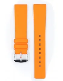 BRACELET MONTRE CAOUTCHOUC LISSE ORANGE