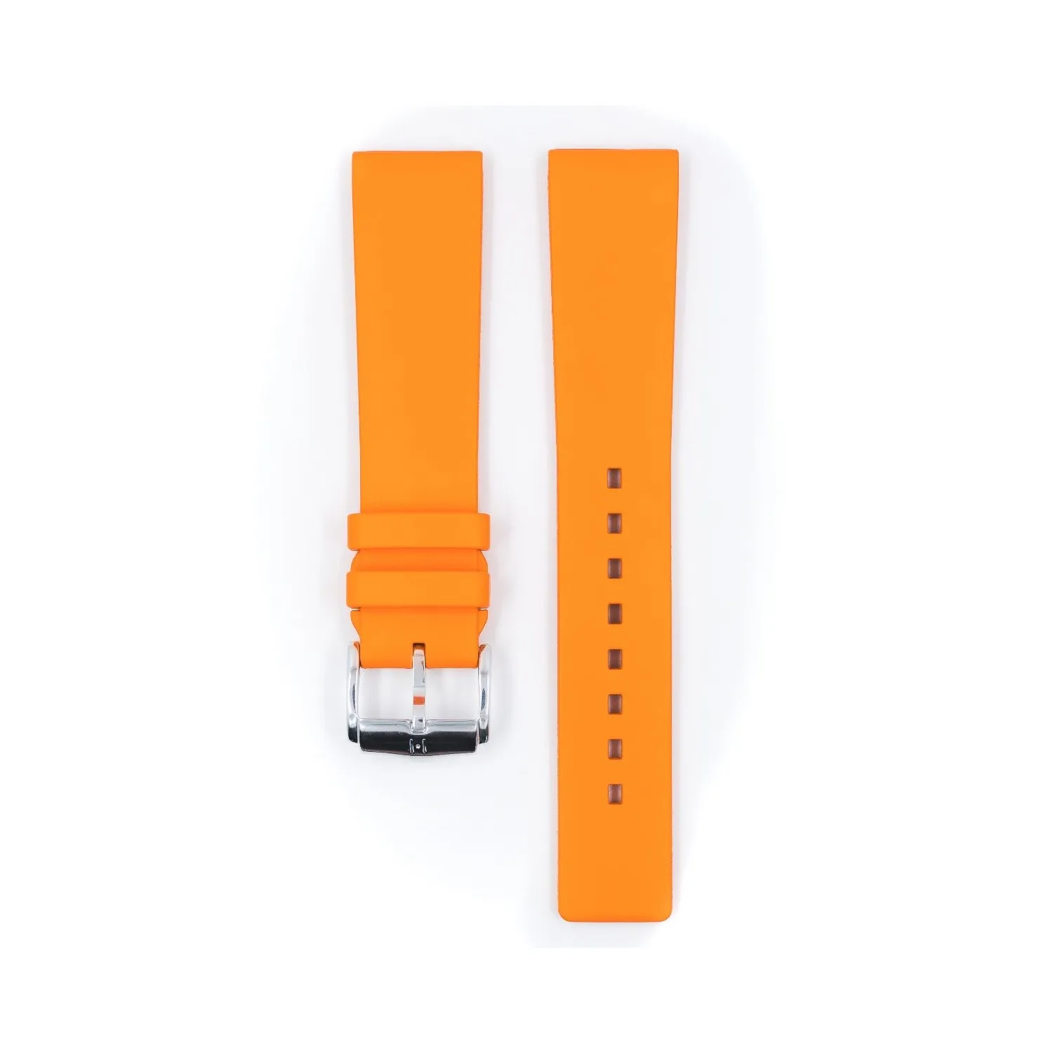 BRACELET MONTRE CAOUTCHOUC LISSE ORANGE BRACELET MONTRE CAOUTCHOUC LISSE ORANGE
