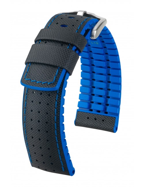Bracelet De Montre Hirsch Trek Taille 12 – Cuir Noir – Neuf Avec étiquettes