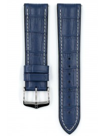 BRACELET MONTRE HIRSCH VEAU ALLIGATOR ETANCHE MARINE COUTURE ECRUE