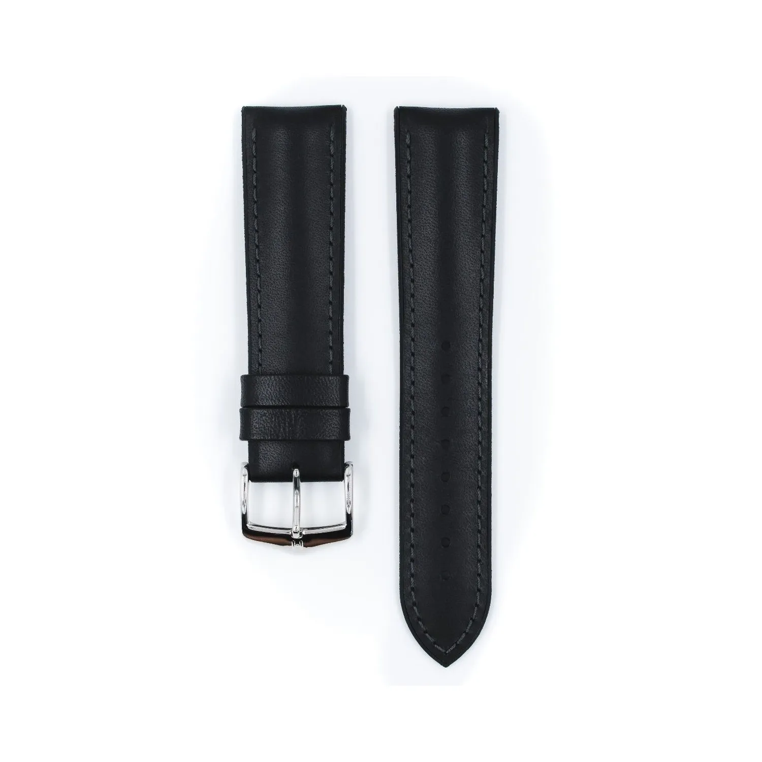 BRACELET MONTRE HIRSCH VEAU ETANCHE NOIR