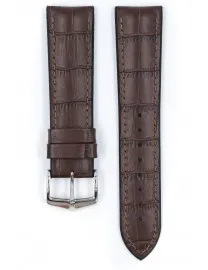 BRACELET MONTRE HIRSCH VEAU ALLIGATOR ETANCHE MARRON