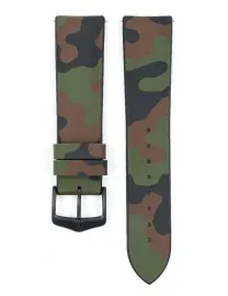 BRACELET MONTRE HIRSCH CAOUTCHOUC CAMOUFLAGE