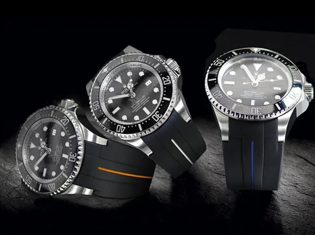 Bracelet montre Caoutchouc Rubber B pour montre ROLEX Bracelet montre Caoutchouc Rubber B pour montre ROLEX