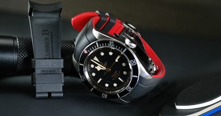 Bracelet Montre Rubber B en caoutchouc pour Rolex