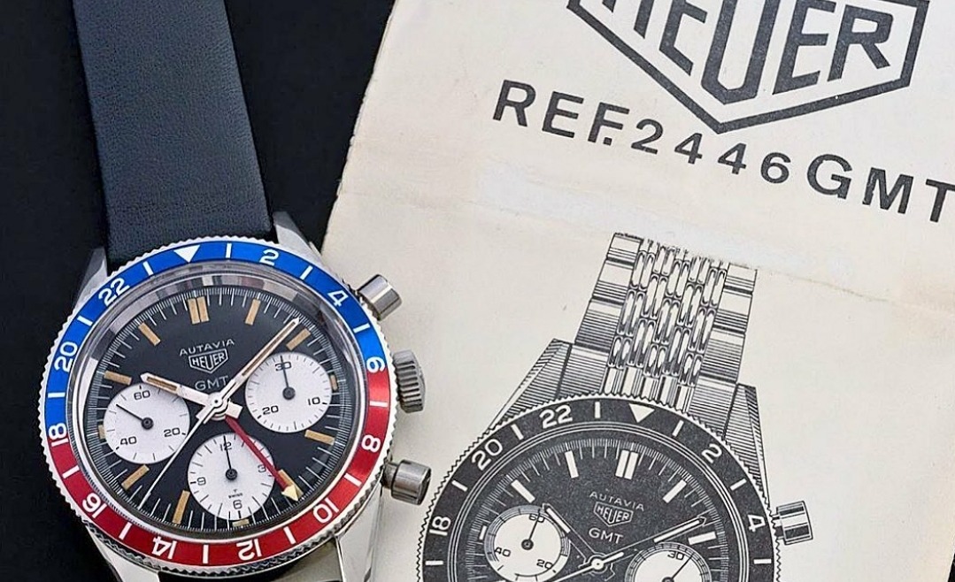 Bracelet Montre Tag Heuer Autavia GMT Pepsi Vintage